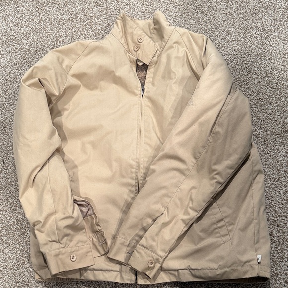 Men’s Small Beige Sherpa-Lined Shirt Jacket - Picture 4 of 5